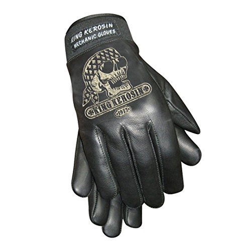 Preisvergleich Produktbild King Kerosin Gas Grass & Ass Handschuhe Lederhandschuhe (M, Schwarz)