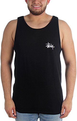 Stussy - - Herren Basic Logo Tank Top Black