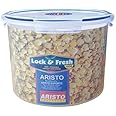 ARISTO Plastic Air Tight Kitchen Container/Box with Dry Storage System, 5000 ml, Clear, (22(D) x 19 CM)