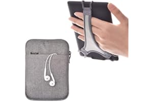 TFY Custodia Protettiva con Chiusura a zip e Cinturino da Mano per e-readers da 6 pollici/ Kindle Paperwhite / Voyage / Oasis / Nook Glowlight Plus / SONY PRS-300 / SONY PRS-350 / Kobo Aura