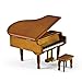 Produktbild MusicBoxAttic Incredible Holz Ton Miniatur Nachbildung eines Baby Grand Klavier mit Bank, 271. My One True Friend Bette Midler - SWISS
