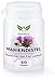 Produktbild NaturaForte Mariendistel Extrakt Kapseln 60 Stück, Über 80% Silymarin-Anteil aus Mariendistelsamen, 500mg Hochdosiert und Vegan,OHNE Magnesiumstearat, Deutsche Premium Qualität, Optimale Dosierung