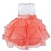 iiniim Baby Girls Princess Sleeveless Organza Tutu Dress Birthday Party Baptism Clothing Watermelon Red 3-6 Months