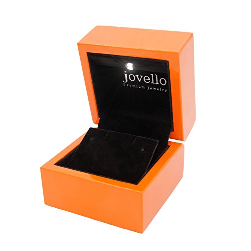 Preisvergleich Produktbild Exklusive Holz Schmuckbox Schmucketui für Halsketten + Anhänger mit LED Beleuchtung