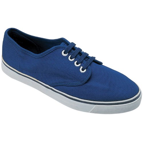 Preisvergleich Produktbild Mirak Yachtmaster Herren Schnürschuhe / Stoffschuhe / Sommerschuhe (42 EUR) (Marineblau)
