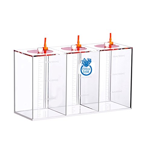 Coral Box liquido contenitore portaoggetti 3 scomparti (4,5 L) per dosierpumpe