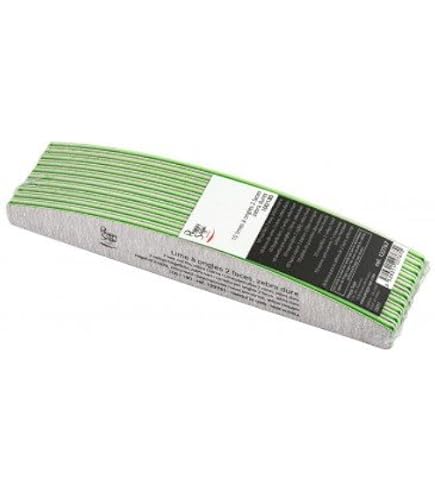 Lime à Ongles Professionnelle Peggy Sage Blanche Double-face - Grains 180/180, Référence 122762, Neuve
