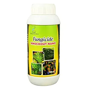 Zeal Biologicals Fungicide Knockout Nano for Downy Mildew, powdery Mildew, Canker, Early Blight, Late Blight, fusarium, 2ml in 1 Liter of Water (250ml)