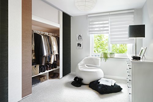 Gardinia 10010988 Flächenvorhang Dekor Teak inklusiv Aluminium Unterprofil, von unten einkürzbar, 60 x 245 cm - 5