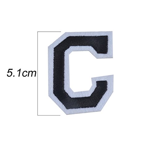 Souarts Aufnäher Bügelbild Aufbügler Iron on Patches Applikation Kinder Kleidung Buchstabe 1Set - 4