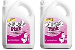 CASELLATO 2 PEZZI - LIQUIDO FLUIDO B-FRESH PINK DA 2 LITRI - ELIMINA CATTIVI ODORI - IDEALE PER WC PORTATILI E CAMPER