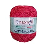 miss russia 2013  Miss Tricot Baumwollgarn und Viskose für Häkelgarn, 50 g Rosso Lux