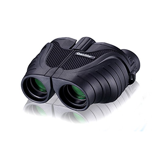 FELiCON® prismáticos 10 x 25 BAK4 de moda portátil Zoom HD azul película día visión nocturna prismáticos telescopio para adultos y niños Sky Star Gazing ver diseño de pájaros y viajar turismo escalada Match concierto