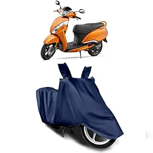 JEHOVA Water Resistant Bike - Scooty Cover for Compatible with Tvs Jupiter 125 Dust Proof Two Wheeler Cover (Navy)