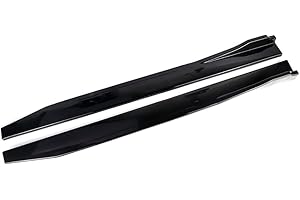 KizmiQ Minigonne Alettoni Laterali,per Audi A1 A3 A4 A5 A6 A7 A8 B6 B7 B8 B9 C6 C7 C8 D3 D4 D5 D6 Universali Laterale Lati di Splitter Estensione Winglet Diffusore Styling,120 cm