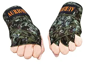 AURION -Army (108) Boxing Hand Wraps, 108 inch Olive Green