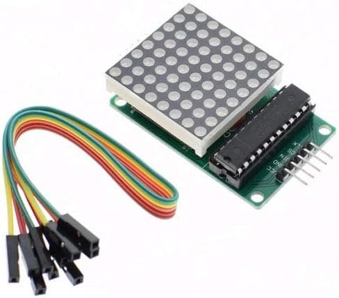 ExcLent Max7219 Dot Matrix Mcu Led Display Control Module Kit For Arduino With Dupont Ca- Deep Green