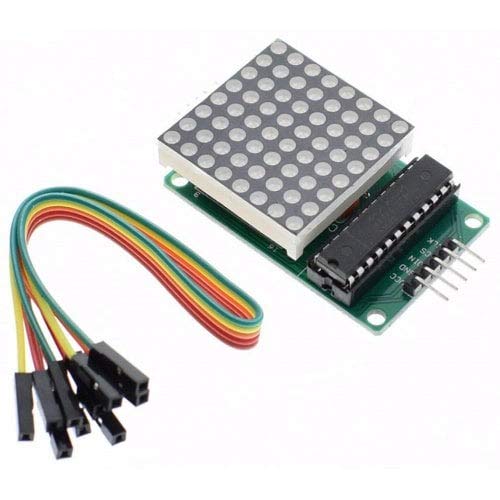 ExcLent Max7219 Dot Matrix Mcu Led Display Control Module Kit For Arduino With Dupont Ca- Deep Green