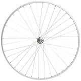 Wilkinson Front Wheel 36 Hole Double Wall MTB Rim, Disc/V-Brake, Quick Release Disc Hub, Black Spokes - 26 x 1.75 Inches, Black
