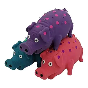 3 Pack Polka Dot Pig Dog Toy