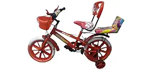 Sanjay Bikes Barbie 16T (Pink) Kids Bicycle 5 to 8 Years Fully Adjustable with Back Support for Boys and Girls (16T,Pink)