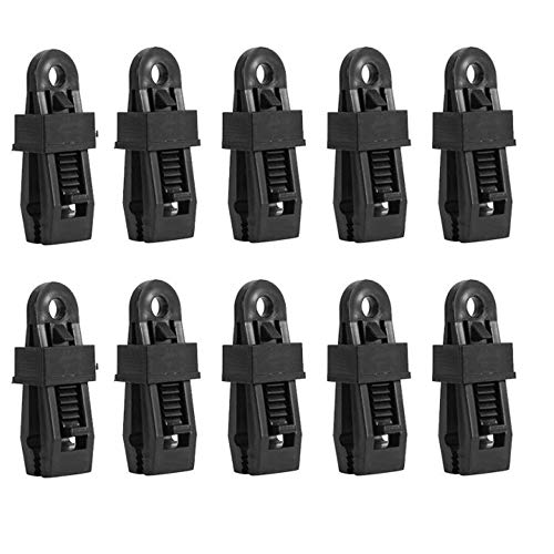 YFMD 10pcs Awning Clamp Tarp Clips Set, Duty Locking Tarp Clips Hook Buckle Alligator Clip Tighten Lock Grip for Outdoors Farming Garden