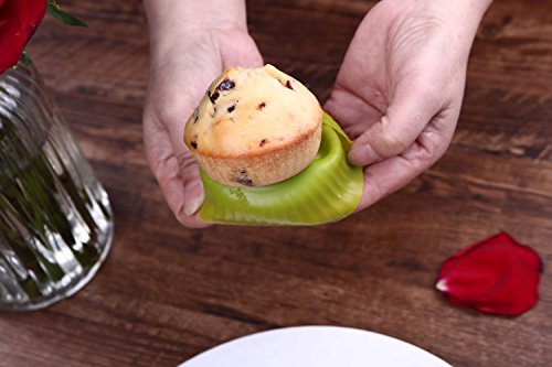 Silikon Muffin Backförmchen,Liflicon [Kochen-Master] Wiederverwendbare Kuchenform, 12er-Pack, FDA und LFGB Zertifizierung. [Mehrfarbig] - 7