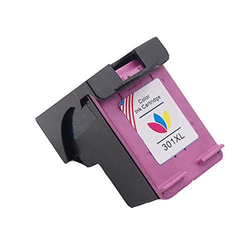 Toner Kingdom 2 Pack Wiederaufbereitet HP 301 XL Tintenpatronen für HP Deskjet 2540 2050 1000 1010 1050 1050a 1510 1512 1514 2054a 2510 2512 2514 2542 2543 2544 Envy 4500 4502 4504 4507 5530 5532 5534 5536 Officejet 2620 2622 2624 4630 4632 4634 4636 (1 Schwarz + 1 Tri-Colour) - 5