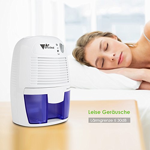 Amzdeal Mini Luftentfeuchter, Raumentfeuchter gegen Feuchtigkeit, 250ml/24Stunden, im Schlafzimmer, Badezimmer, Garderobe, Bücherhaus und Garage - 5