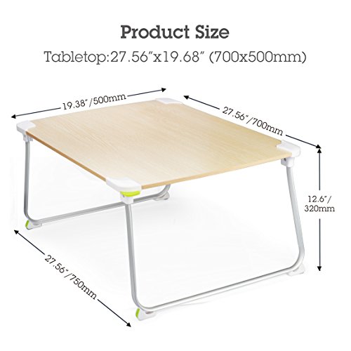 Avantree Multifunktioneller Tragbarer & Klappbarer Tisch zum Outdoor Camping & Picknick, Boden Esstisch & Bett Ablage zum Lesen, Frühstücken – TB903 - 3