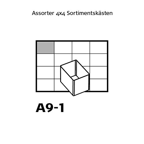 raaco Einsatzset, Ordnungssysteme, Typ 55 A: 16xA9-1, transparent, 105347 - 3