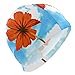 Produktbild Gebrb Badekappe/Schwimmkappe/Bademütze, Swim Cap Flower Blossom Blue Sky Mens Swimming Cap Boy Adult Teen Swimming Hat No-Slip