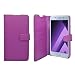 Produktbild Samsung Galaxy A5 2017 lila schlicht PU Lederetui Klapphülle Abdeckung Gadget Boxx