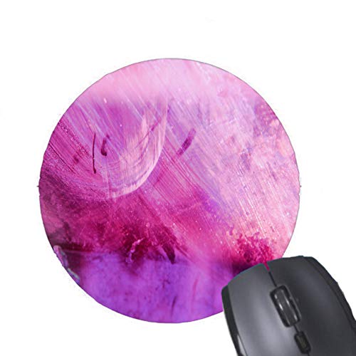 Preisvergleich Produktbild Rosa purpurrotes Glas verkratzte abstrakte Malerei-runde Mausunterlage
