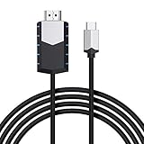 【Plug and Play】- no se requiere ningún controlador / software adicional, lo que le permite conectar su televisor, monitor o proyector de alta definición con este cable USB de tipo C a 4K HDMI. La longitud de 6 pies le permite colocar sus dispositivos exactamente donde se necesitan, lo que facilita el uso de sus televisores o monitores.