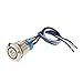 Produktbild Wasserdicht 12V 19mm LED Metall Druckschalter Knopfschalter Druckknopf-Panel Schalter mit 23cm Kabel Kit - Muster 3
