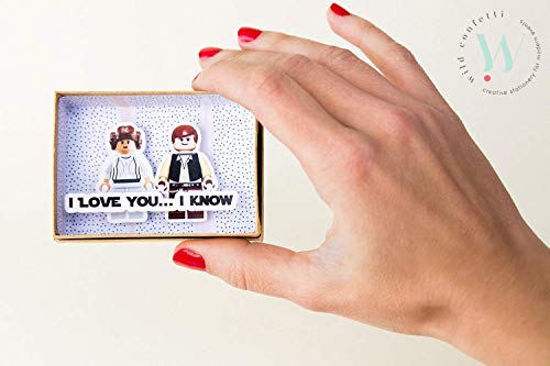 Star Wars regalo aniversario Tarjeta San Valentín hombre Día de los Enamorados Felicitación 3D