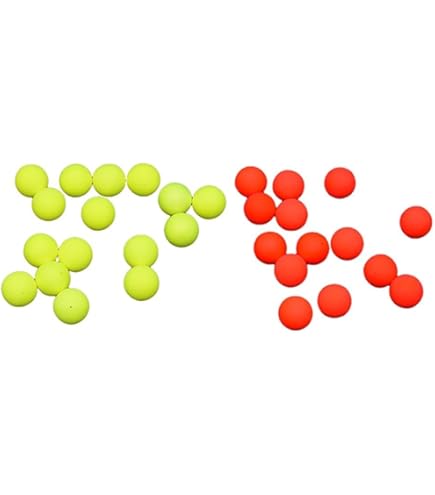 YINETTECH 60pcs Perline Galleggianti Pop-up Rosse Da 15x7 Mm