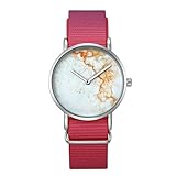 Easy Go Shopping Living Wasserdicht Schmetterling Muster Runden Zifferblatt Quarzwerk Legierung Silber Fall Fashion Frauen Quarz Armbanduhr Uhren mit Nylon Band, Wa2301b