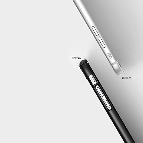 iPhone 7 Plus / iPhone 8 Plus Case, Ringke [SLIM] Snug-Fit Slender [Tailored Cutouts] Lightweight & Thin Scratch Resistant Dual Coating PC Hard Skin Cover for Apple iPhone 7 - Black