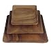 Produktbild HOLZTELLER QUADRATISCH 20 25 30 CM - AKAZIENHOLZ NATUR HANDARBEIT - FAIR TRADE (25x25cm)