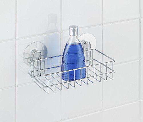 Wenko 21575100 Static-Loc Wandablage Osimo, Stahl, 24 x 9,5 x 14 cm, chrom - 2