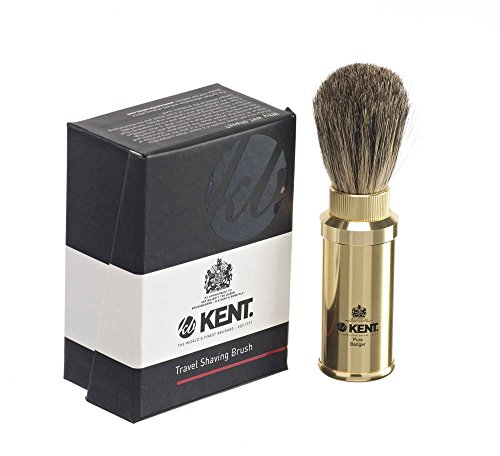 Kent Aluminium Travel Shaving Brush Bronze