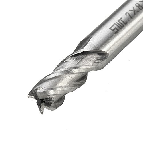 wishfive 100 HSS 4 Flute CNC Schaftfräser 1,5–10 mm gerader Schaft Schaftfräser - 3