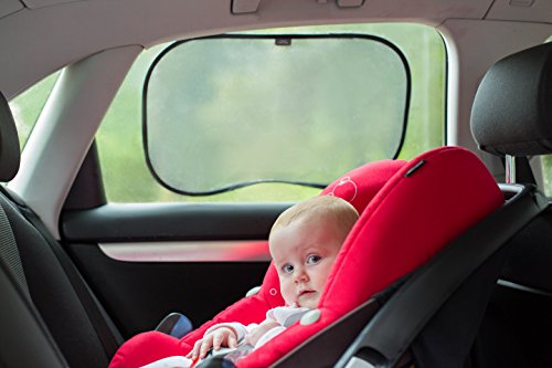Premium Car Sun Shades | Pack Of 2 | Block UV Rays | Protect Your Child | Simple Installation | 100% Infinity Guarantee