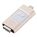 Produktbild Homyl 8GB 16GB 32GB 64GB Flash Drives Memory Stick U Disk External Storage Richwell 3in1 USB für Apple iPhone iPad iOS Mac Android - Gold 8G