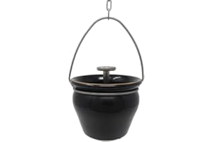 Eliga Aroma-/ Aufgusstopf schwarz für Sauna mit Tropfventil