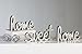 Produktbild Schriftzug 'HOME SWEET HOME', 3-teiliges Set, Holz, silber