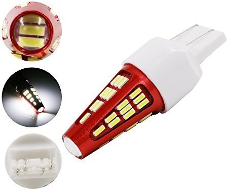 RCJ T20 7743 580 582 W21/5W 4014 48 SMD CREE LED Indicator High Power Super Brighter LED Brake Lights Reversing Lights Turn Signals Taillights Lights Stop Light Fog Lights White (Pack of 2)