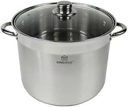 Premium Quality Stainless Steel Stock Pot with Lid 11L (23 Pints) or 13L (27 Pints)or 16L (33 Pints) (11L (23 Pints))
